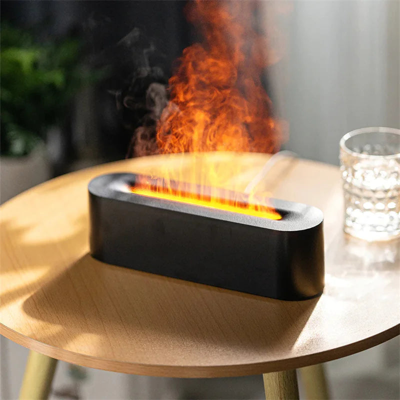 Realistic Flame Aroma Humidifier