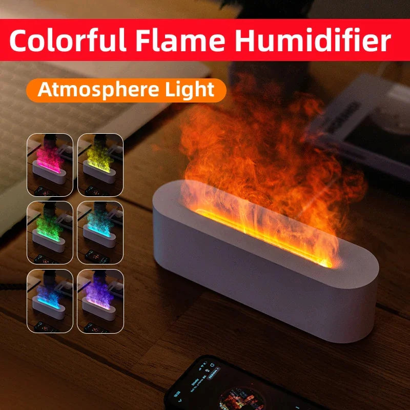 Realistic Flame Aroma Humidifier